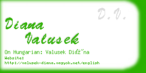 diana valusek business card